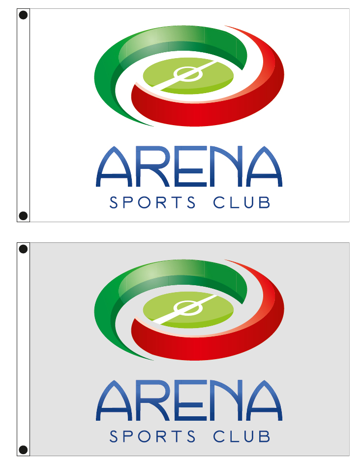custom company flags 150x100cm for ARENA SPORTS CLUB