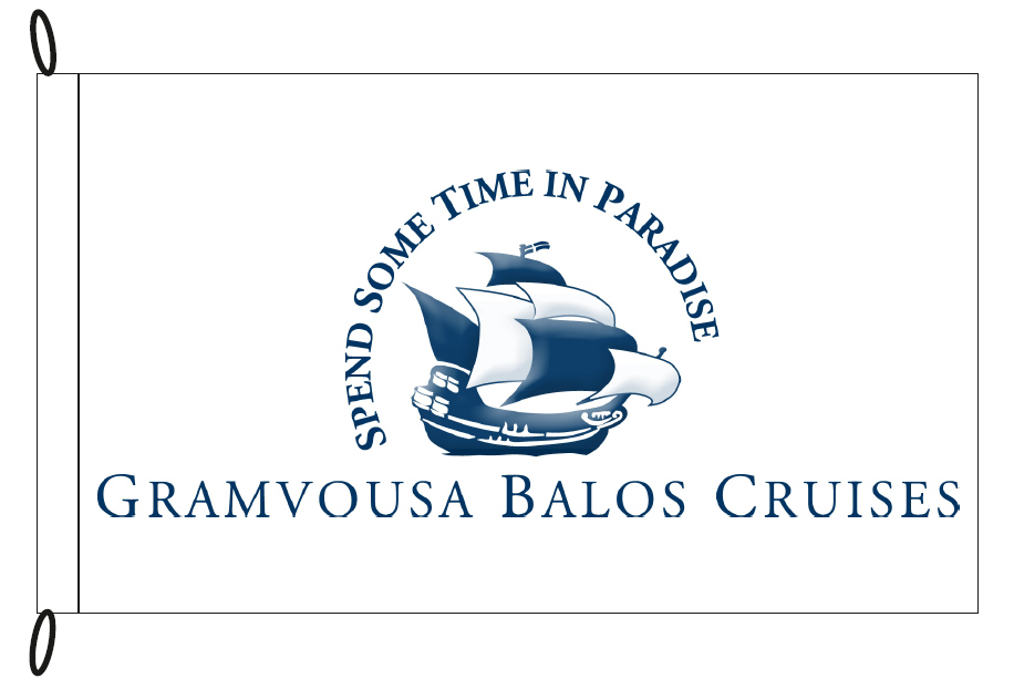 advertising nautical flags 150x90cm for the company GRAMVOUSSA BALOS