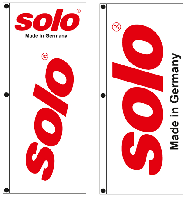 advertising flags 80x200cm SOLO